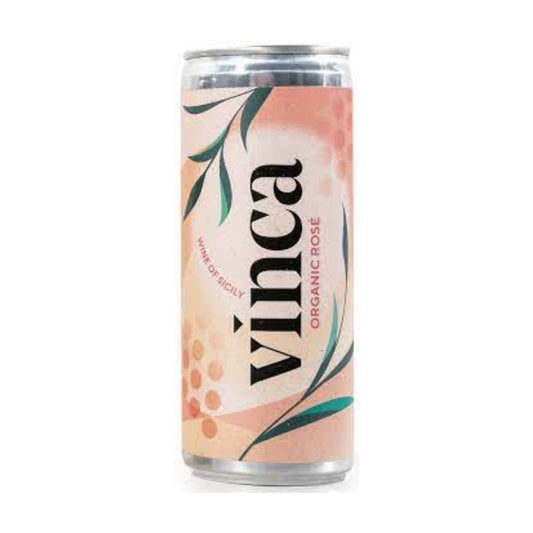 Vinca organic rosé wine in can 187ml, 12.5%